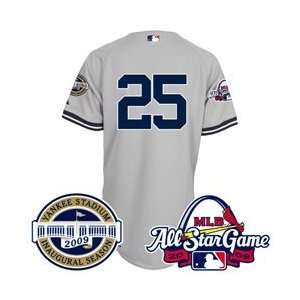 New York Yankees Authentic Mark Teixeira Road Jersey w/2009 All Star 