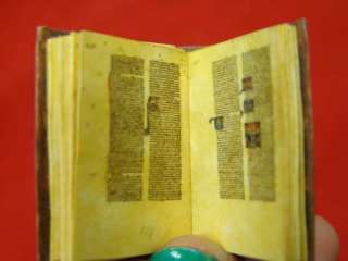 c1265 ILLUMINATED MANUSCRIPT Reprint HOLY BIBLE Handmade RUBRICATED 