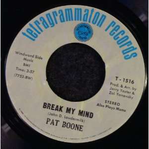  July Youre a Woman / Break My Mind Pat Boone Music