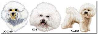 BICHON FRISE embroidered blanket ANY COLOR  