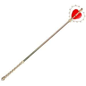 Lets Party By Elope Queen Of Hearts Wand / Gold   One Size 