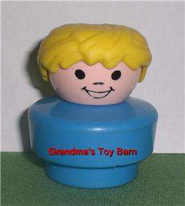 Fisher Price Little People Chunky Blue Yellow Hair BOY  