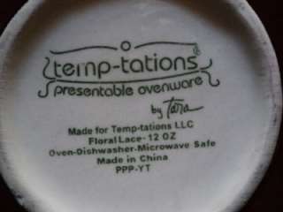 Temptations Black Floral Lace incomplete set of dinnerware.  