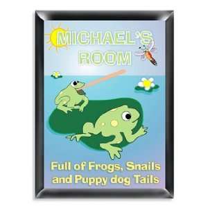  Personalized Froggin Room Sign 