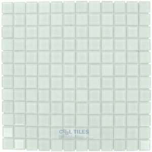  Optimal tile   7/8 x 7/8 glossy & frosted glass mosaic 