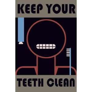   By Buyenlarge Keep Your Teeth Clean 20x30 poster