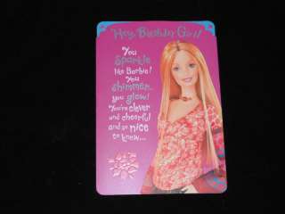 Sparkle Barbie Birthday Card  