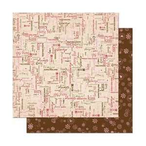  Bo Bunny Crazy Love Double Sided Heavy Weight Paper 12X12 