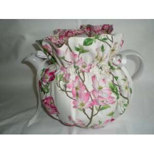   Print Tea Pot Cozy   Fits 6 Cup Teapot   Reversible 