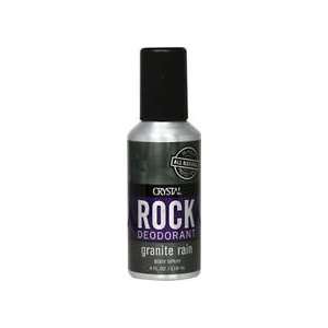  Crystal Rock Deodorant Body Spray Granite Rain 4 fl oz 