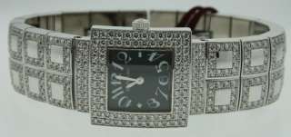 NEW ALL DIAMOND DeLaneau Ladys Bali collection watch  