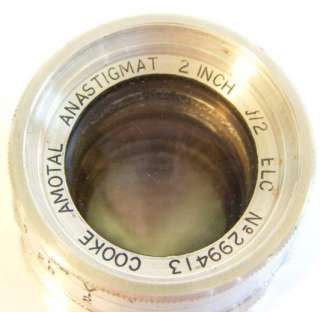 Taylor Taylor & Hobson Cooke Amotal Anastigmat 2 inch f/2 Lens Head 