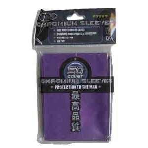  Max Protection Purple Chromium Standard Size Sleeves   50 