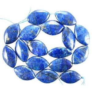  A+ 24mm lapis marquise beads 7.5 strand 8 pcs