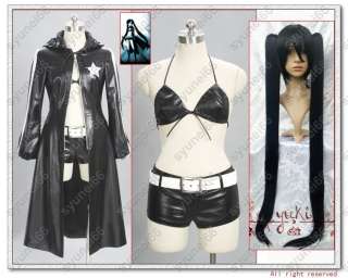 VOCALOID Miku Black Rock Shooter cosplay with Wig  