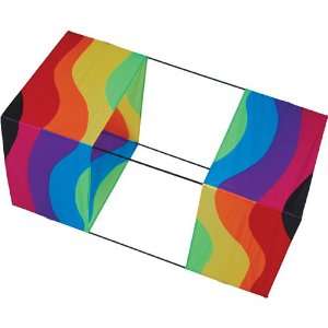  Traditional Box Kite (40in)   Wavy Rainbow Toys & Games