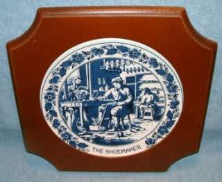 Delfts Blauw Royal Distel Holland ~ Shoemaker Plate  
