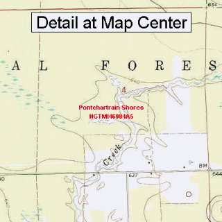  USGS Topographic Quadrangle Map   Pontchartrain Shores 