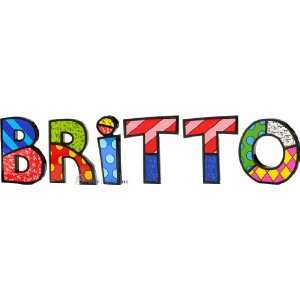  BRITTO Word Art for Table Top or Wall by Romero Britto 