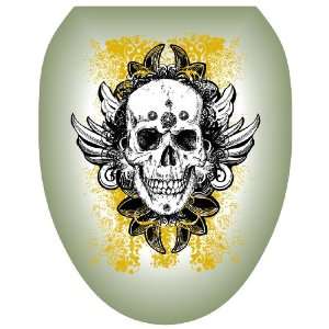  Toilet Tattoos TT 1116 O Skull Grunge Decorative Applique 