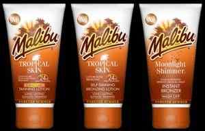 MALIBU SELF/FAKE TANNING LOTIONS INSTANT BRONZER 3 CHOICES 150ML EACH 