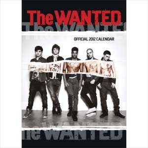 THE WANTED OFFICIAL 2012 UK WALL CALENDAR BRAND NEW AND SEALED  