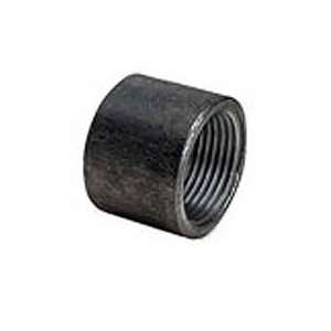Non Recessed Tapper Tapped Half Coupling 150# Black Steel   3/4 