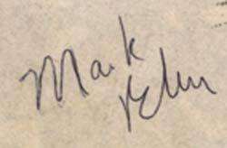 MARK BLUM SIGNED original AUTOGRAPHED Al Hirschfeld  
