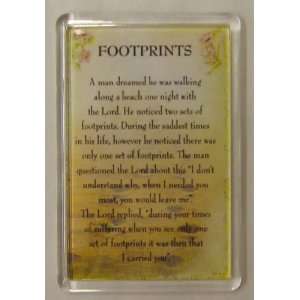    Footprints Acrylic Magnet 3 x 2 (Malco 4794 2)