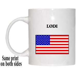  US Flag   Lodi, California (CA) Mug 