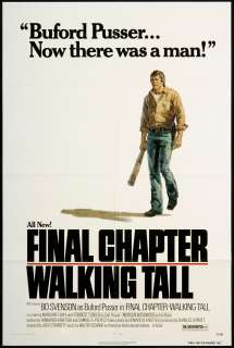 Final Chapter Walking Tall 1977 Original Movie Poster  