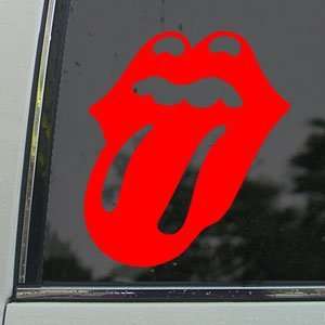  The Rolling Stones Red Decal Tongue Rock Band Car Red 