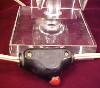 Lovely Vintage Candleabra Drop Prism Lamp Light Elegant Glass Boudoir 