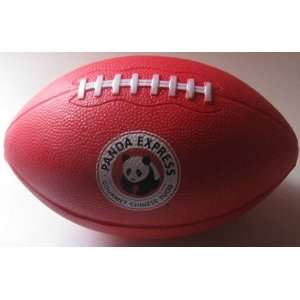 Panda Express Rubber Soft Football Shaped Small Ball 6 Inch   Red with 