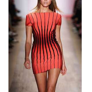 New stars Coral Bandage Bodycon Cocktail Party Dress XS/S/M/L  