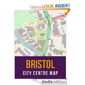 Bristol, England City Centre Street Map eReaderMaps  