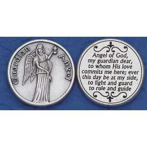  Catholic Coins Guardian Angel with Prayer