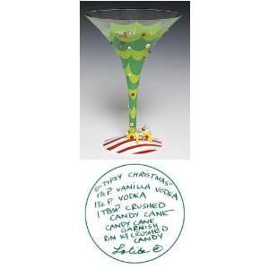   Martini Glass   Tipsy Christmas by Santa Barbara  
