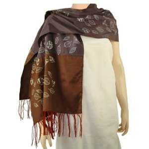  Rayon shawl, Flyaway Leaves