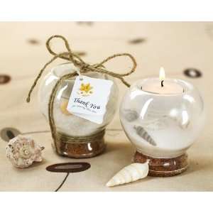 Sand and Shell Tealight Holder   Baby Shower Gifts & Wedding Favors 