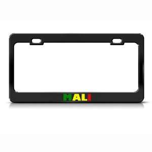  Mali Flag Country Metal license plate frame Tag Holder 