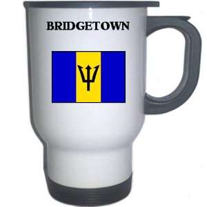  Barbados   BRIDGETOWN White Stainless Steel Mug 