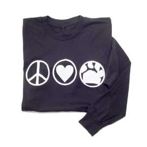  Peace Love with Dog Paw Long Sleeve