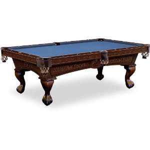 Brigham Young University Logo Pool Table with Elmhurst Legs and 