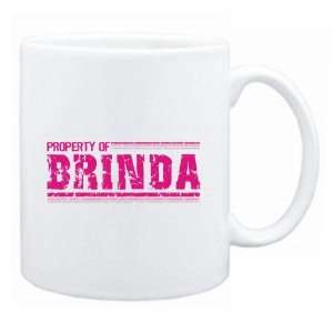  New  Property Of Brinda Retro  Mug Name