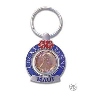    Hawaiian Key Chain Spinner Lucky Penny Maui