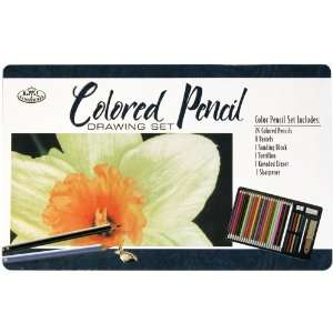  Royal Brush Colored Pencil Drawing Tin, 36 Piece Arts 