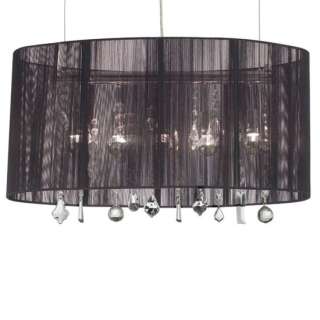 Bora Large Fabric Crystals Chandelier / Ceiling Lamp  