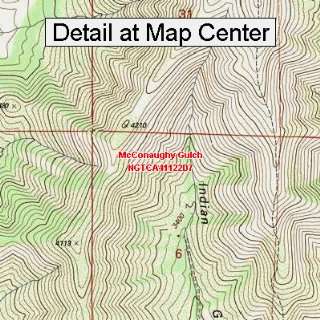 USGS Topographic Quadrangle Map   McConaughy Gulch, California (Folded 