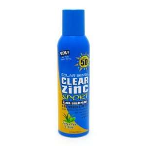 Solar Sense SPF# 50 Clear Zinc Sport Continuous Spray 5 oz. (Case of 6 